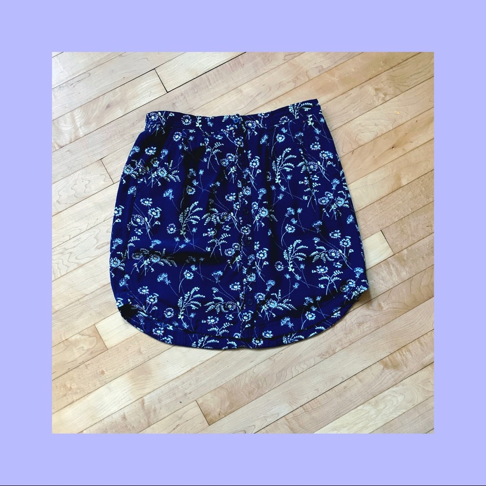 LOFT bloom skirt with tie waist (not pictured)